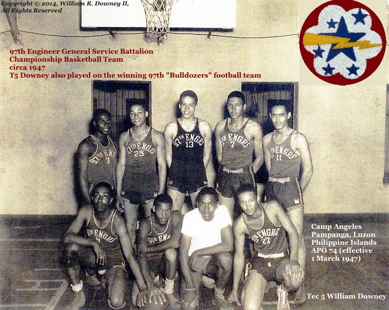 97th EBC Basketball team, Philippines, 1947