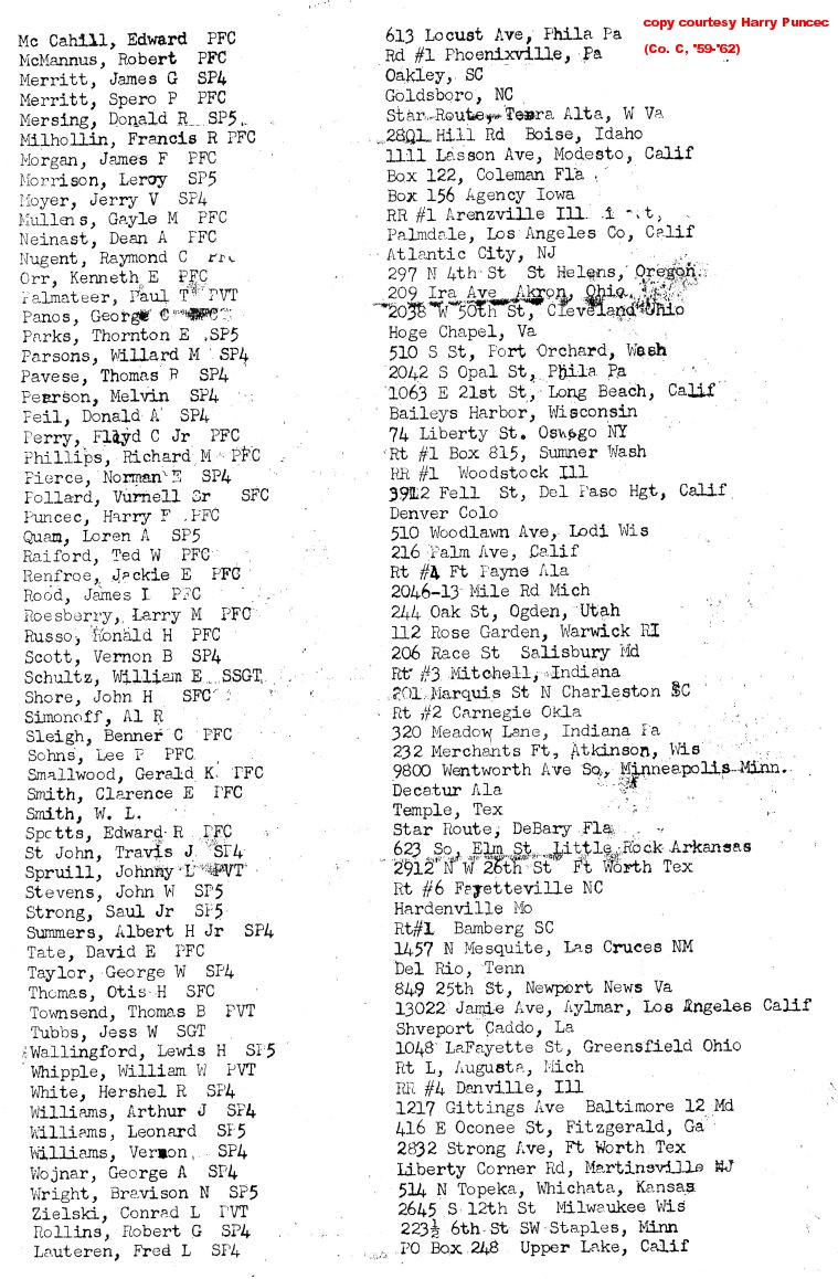 page 2, B Co, 97th Engineers unit roster