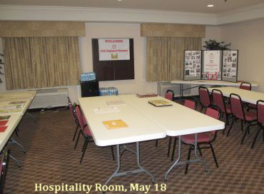 Hospitality Room, before arrivals