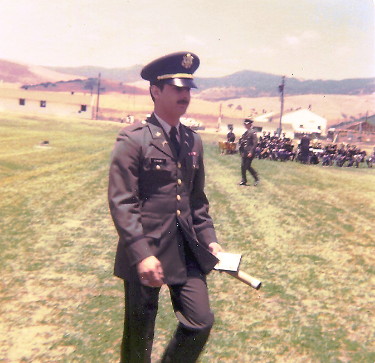 A proud 2LT Michael A. LePeilbet returning to his seat