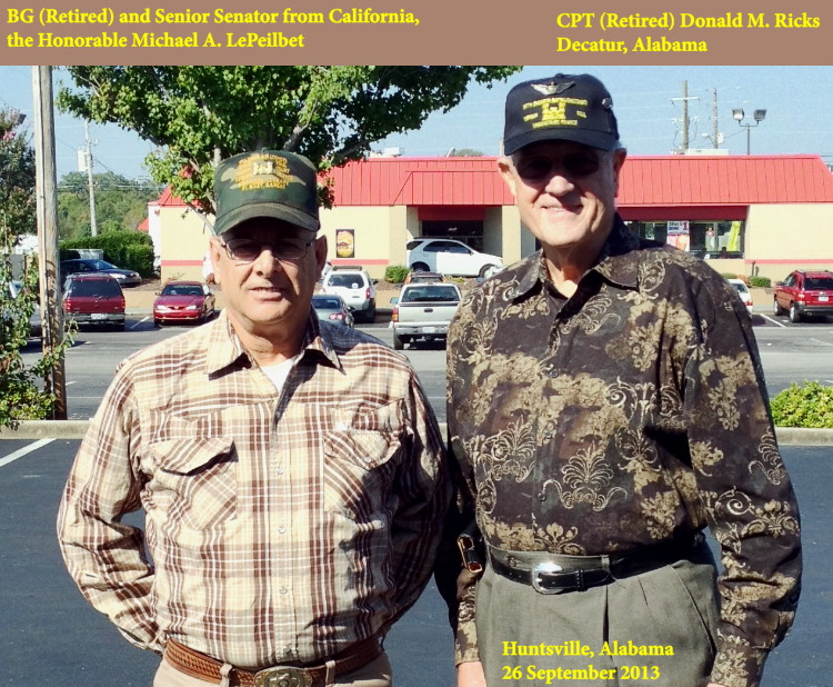 BG (Ret) Michael A. LePeilbet and CPT (Ret) Donald M. Ricks, Huntsville, Alabama