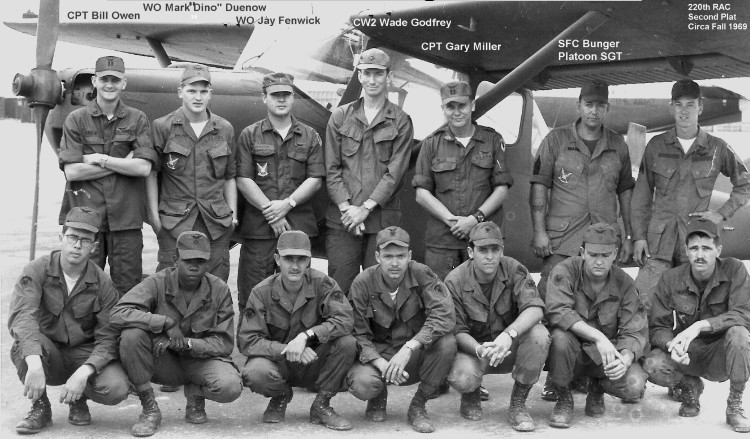 CW2 Wade H. Godfrey, photo with the 2nd Platoon, 1969, at mail call