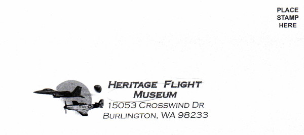 sample donations envelope, Heritage Flight Museum