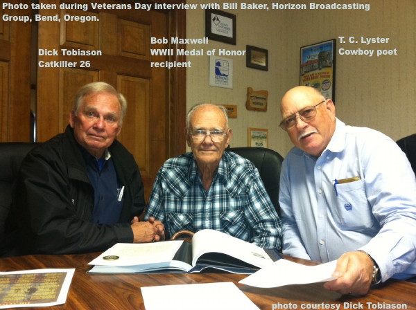 Cowboy Poet, T. C. Lyster, with Dick Tobiason and Bob Maxwell in Oregon