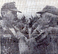 COL Howard B. St Clair, awards the AM to CPT William J. Amberger, 1966