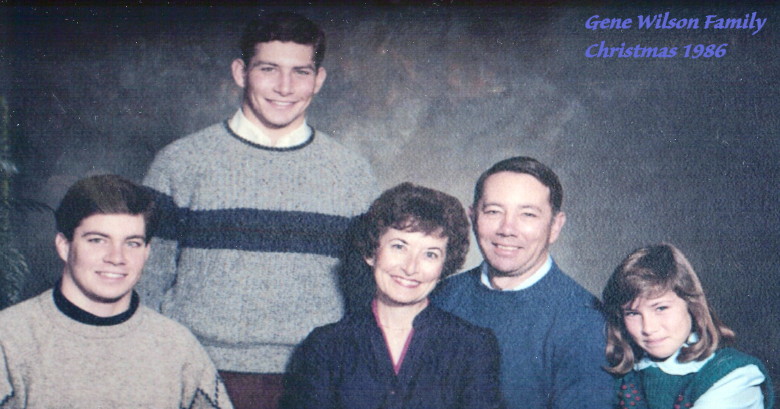 Donald Eugene Wilson, COL, USA, family, Christmas 1986