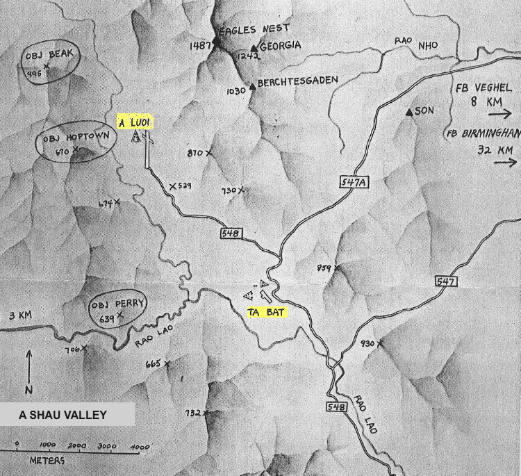 A Shau Valley map supplements