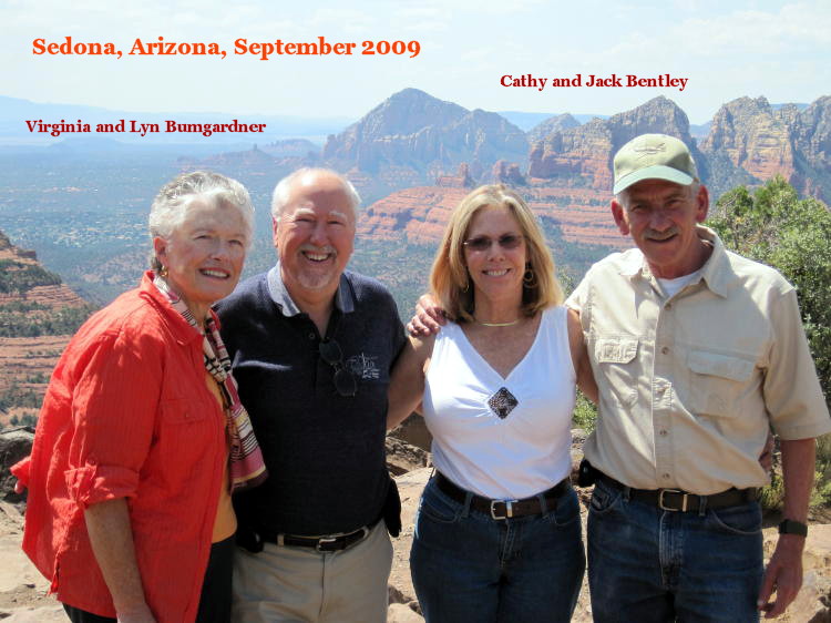Catkiller Lyn Bunmgardner and wife, Virginia; Catkillker Jack Bently and his wife, Cathy, September 2009