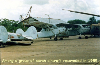 51-12898 among seven other recovered aircraft from Bien Hoa Air Base, Vietnam