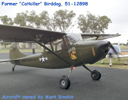 Former Catkiller Birddog 51-12898, owned by Mark Binskin