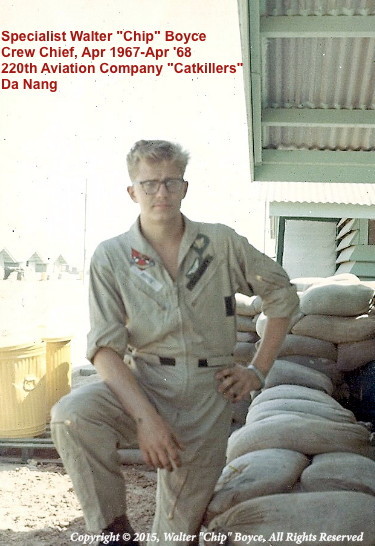 Specialist Chip Boyce, Crew Chief, 1967-68