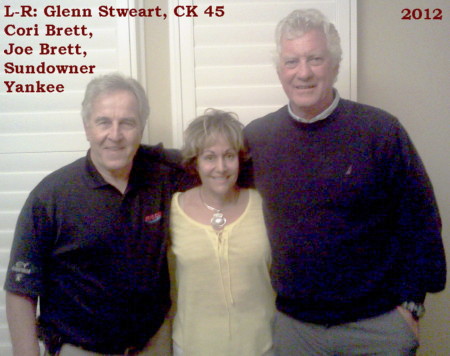 Joe and Cori Brett visit with Glenn Stewart