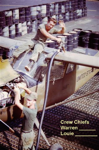 220th Aviation Co Crew Chiefs Warren ______ and Louie _______