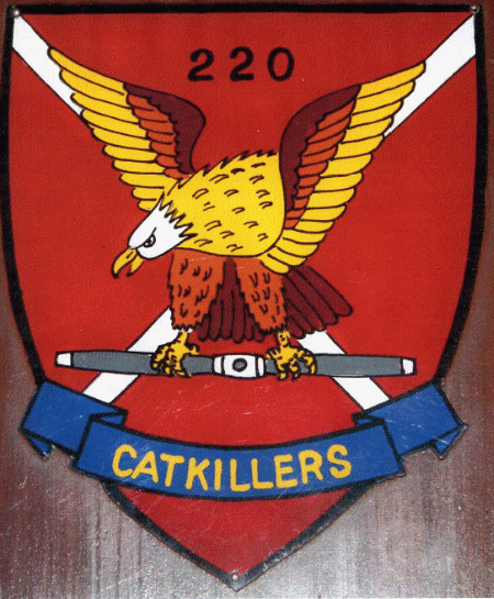 Copy of a plaque that appears to most accurately reflect the 220th Aviation Company , particularly when considering the call sign and nick-name (one word) as it was initiated in July 1965 by Dick Quigley