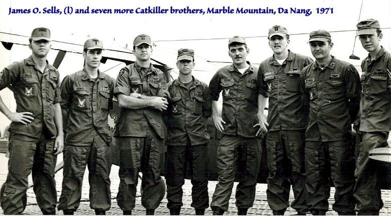 Jim Sells, Catkiller 21, and seven more btrothers, 220th Avn Co, 1971