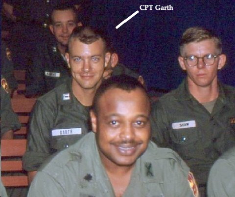 A closeup of the above photo showing CPT Bob Garth, 1st Platoon, 220th Aviation Cpmpany