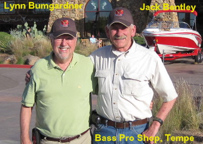 Jack bentley, Catkiller 16; and Lynn Bumgardner, Catkiller 14/9, at Bass Pro Shop, Tempe, AZ