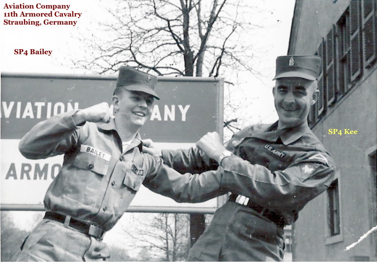 SP4 Harry I. Kee, with SP4 Bailey, Aviation Company, 11th ACR, circa 1963-64