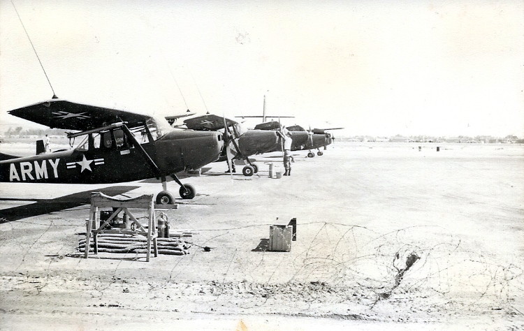 3rd Platoon duty location, west side of Da Nang Airport, circa 1966