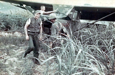 That is Jack Richter on the plane, SGT Putnam looking at the camera and one of the Marines that were protecting the plane.