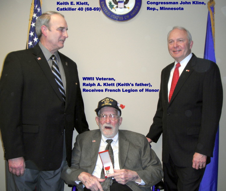 WWII Veteran Ralph H. Klett receives the French Legion of Honor