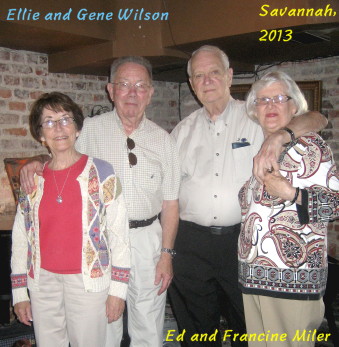 Ellie and Gene Wilson, Francine and Ed Miler, 2013