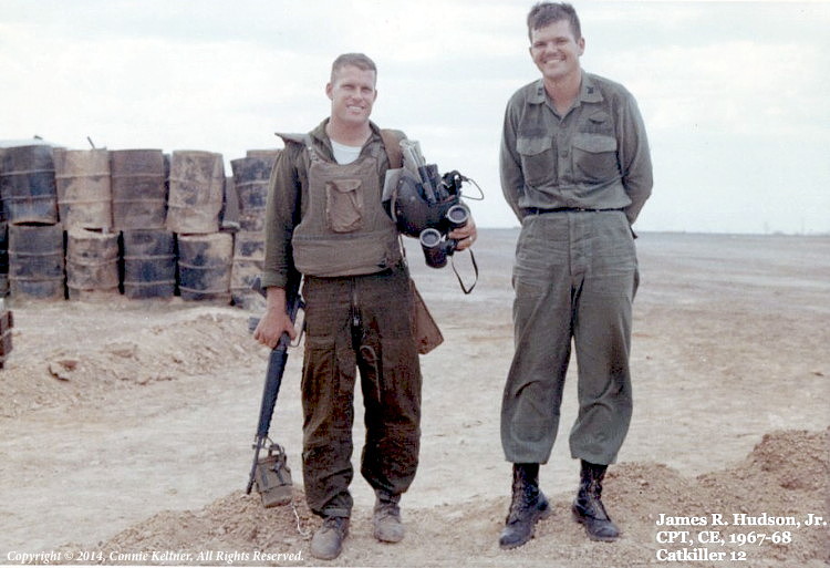 CPT Hudson and an unidentified Marine AO