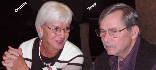 Connie and Tony, shortly before Tony died on 13 August 2009