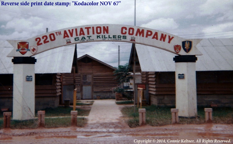 Catkiller company area entrance sign, dated November 1967