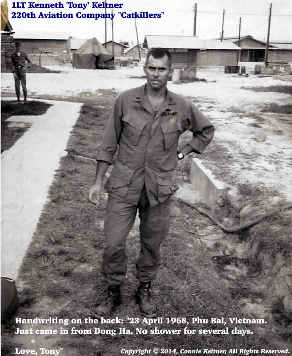 1LT Tony Keltner at Phu Bai, 23 April 1968