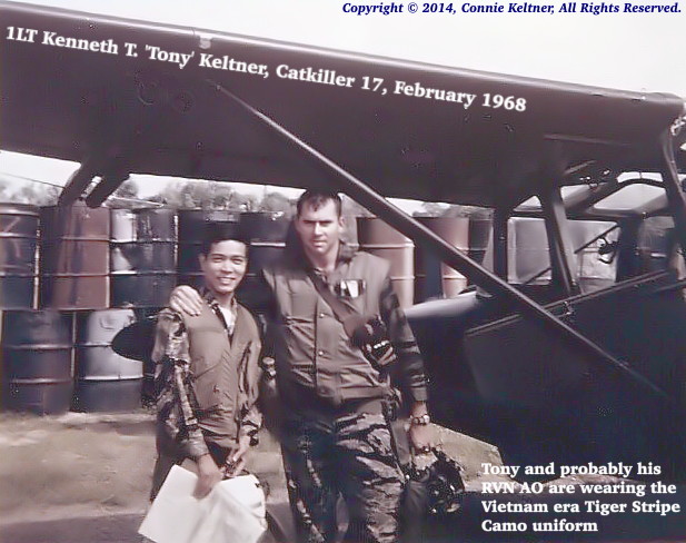 1LT Keltner with his Vietnamese AO, February 1968