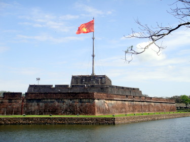 View of Imperial City Fortress from our hotel