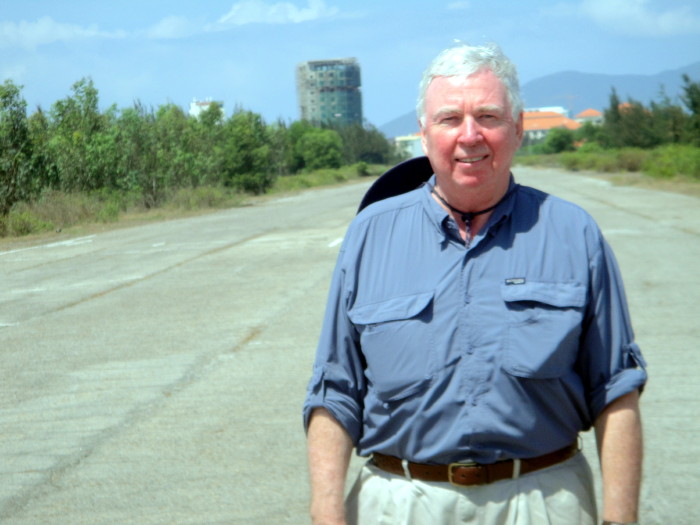 Standing on what is left of the Marble Mountain runway