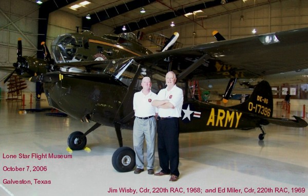 Jim Wisby and Ed Miler, 220th RAC Commanders
