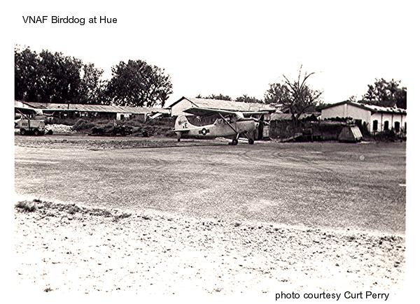 VNAF Birddog at Hue, 1968