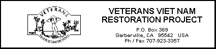 Veterans Vietnam Restoration Project  
