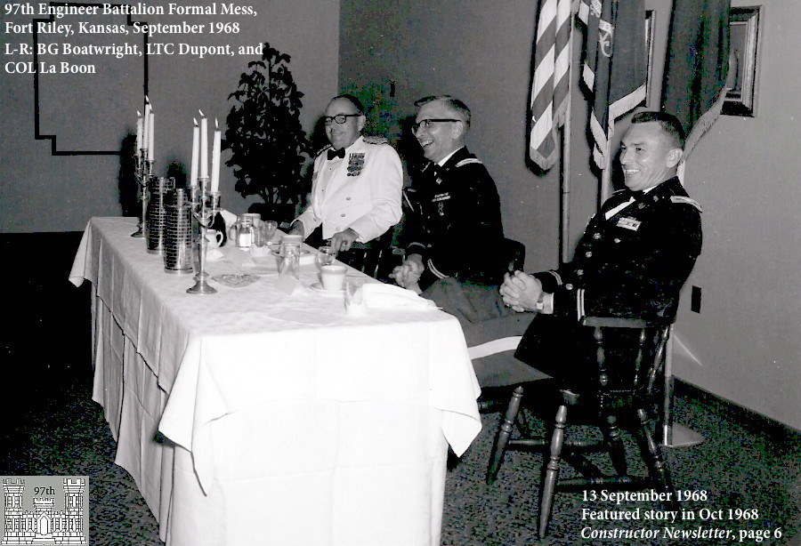 BG Boatwright, LTC Dupont, COL La Boon, Fort Riley, Kansas