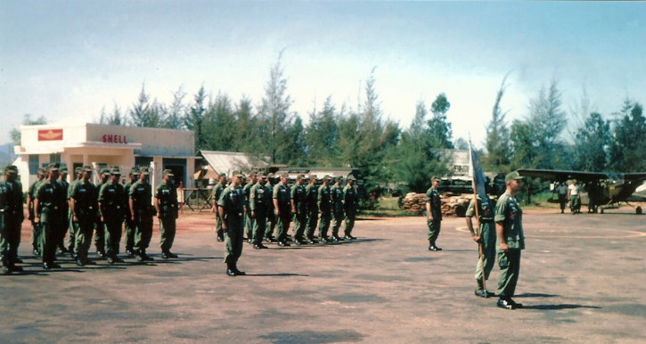 Gene Wilson photo: 220th Avn Co Change of Command, October 14, 1966