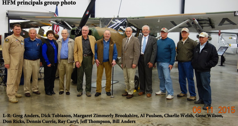 Heritage Flight Museum principals group photo Heritage Flight Museum principals group photo