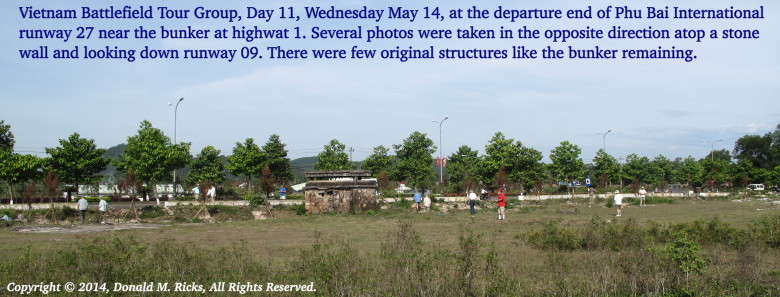 Vietnam Battlefield Tours, 14 May, Phu Bai Airport west side