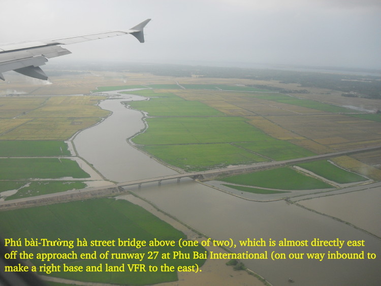 Vietnam Battlefield Tours, on approach to Phu bai International Airport