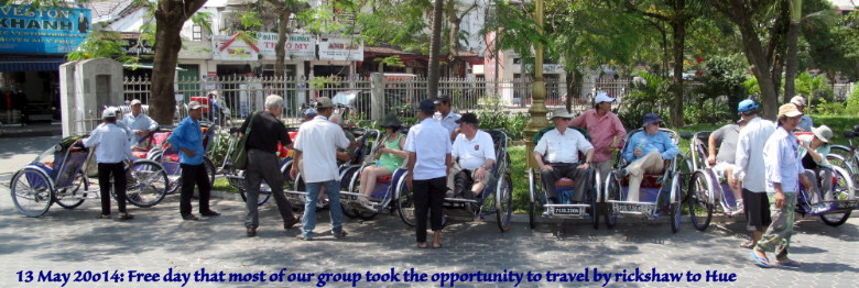 Vietnam Battlefield Tours, rickshaw tour of Hue