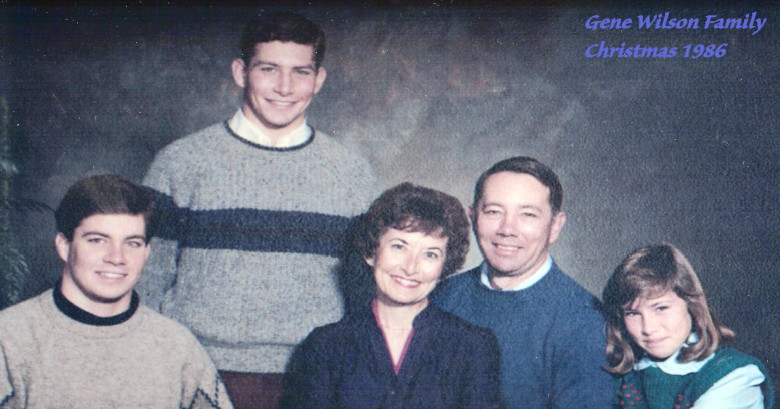 Donald Eugene Wilson, COL, USA, family, Christmas 1986 Donald Eugene Wilson, COL, USA, family, Christmas 1986