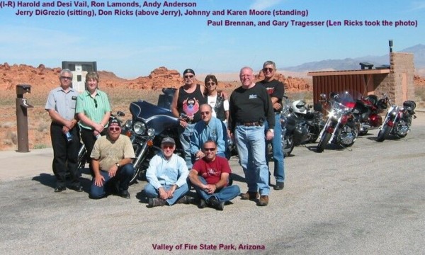 Motorcycle ride to the Valley of Fire State Park, AZ