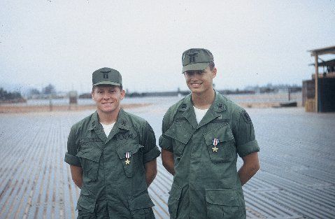 Charles Finch (Catkiller 19), Bill Hooper (Catkiller 12), with Silver Stars