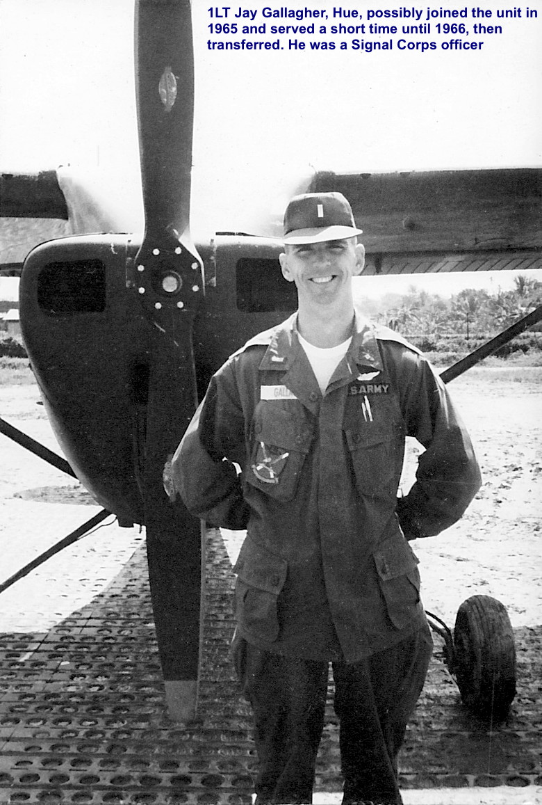 1LT Jay Gallagher, SC, Hue, 1965-66 1LT Jay Gallagher, SC, Hue, 1965-66