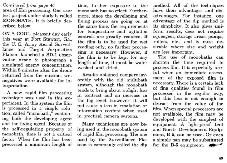 Aerial Photography, by LT Robert M. Shabram, United States Army Aviation Digest, June 1962, page 4