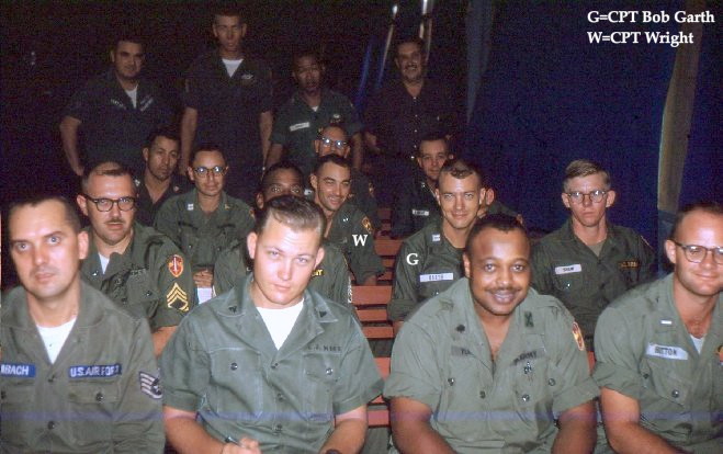 A photo by Chaplain Calvin Gardner, probably taken during a meeting in the chapel he built at Quang Ngai in 1966