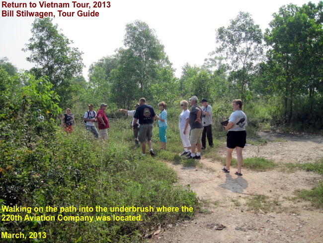 Return to Vietnam tour group photo taken at Phu Bai