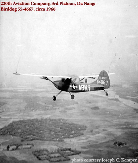 Arial view along the route from Phu Bai to Da Nang. Joe Kemper was Crew Chief for Birddog 54663